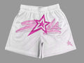 Lone Star Shorts - White & Pink