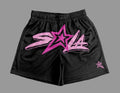 Lone Star Shorts - Black & Pink